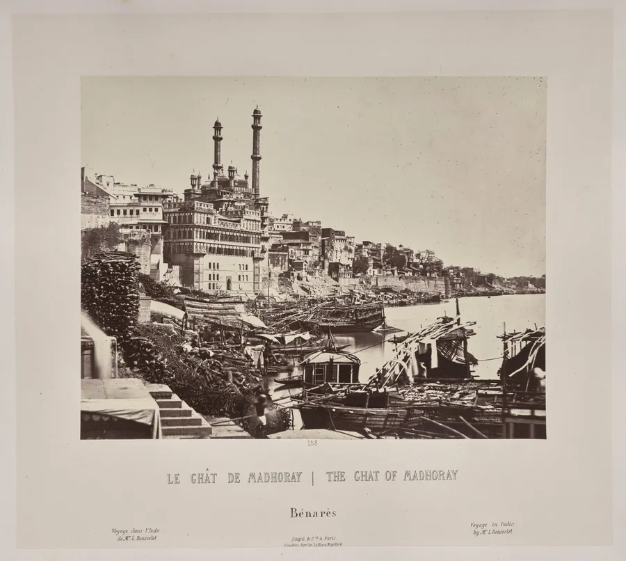 The Ghat of Madhoray, Bénarès by Louis-Théophile Marie Rousselet