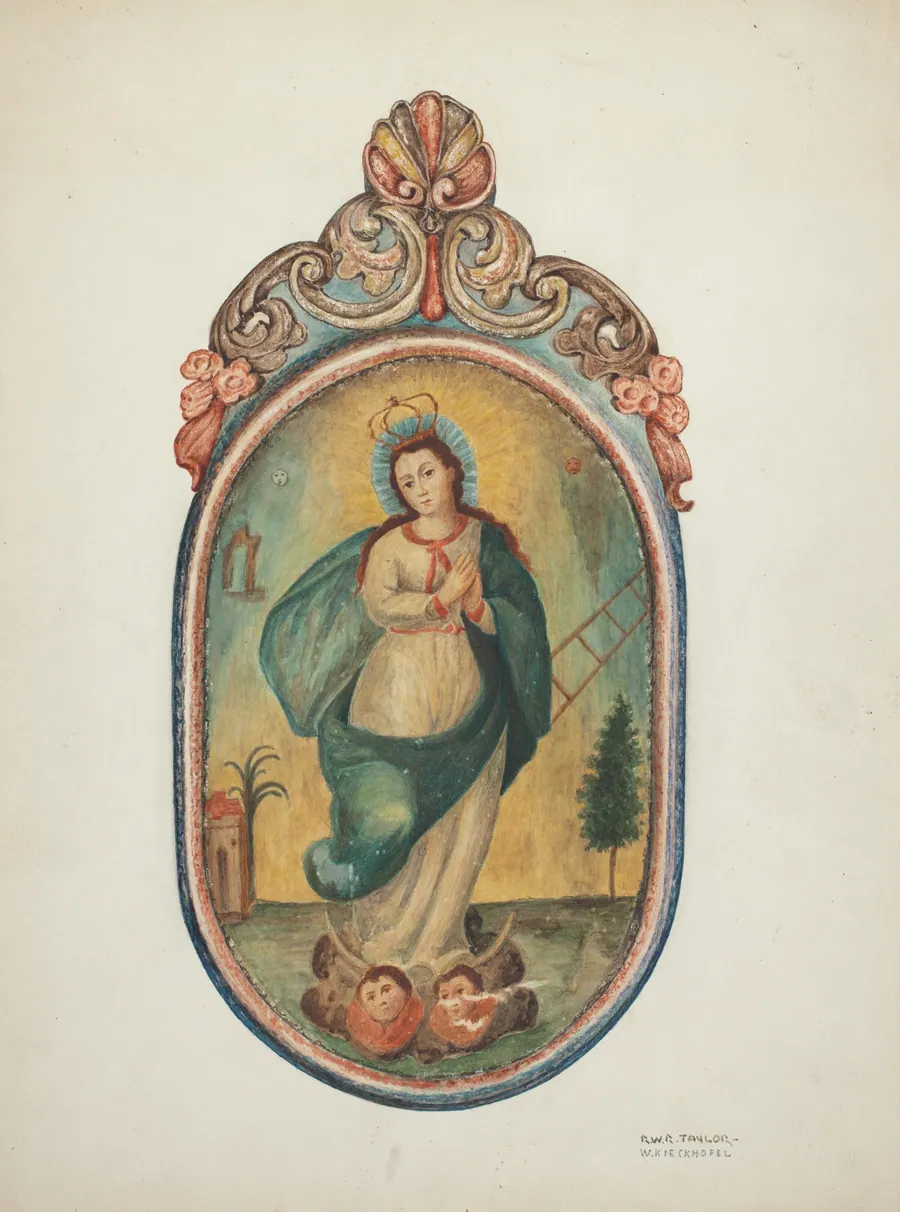 Santo de Retablo (Virgin Mary) by Robert W.R. Taylor