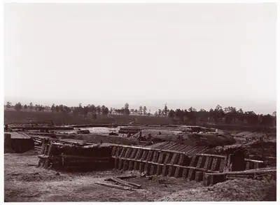 Interior of Fort Sedgwick, before Petersburg