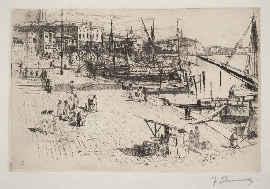 Riva degli Schiavoni, No. 1 by Frank Duveneck