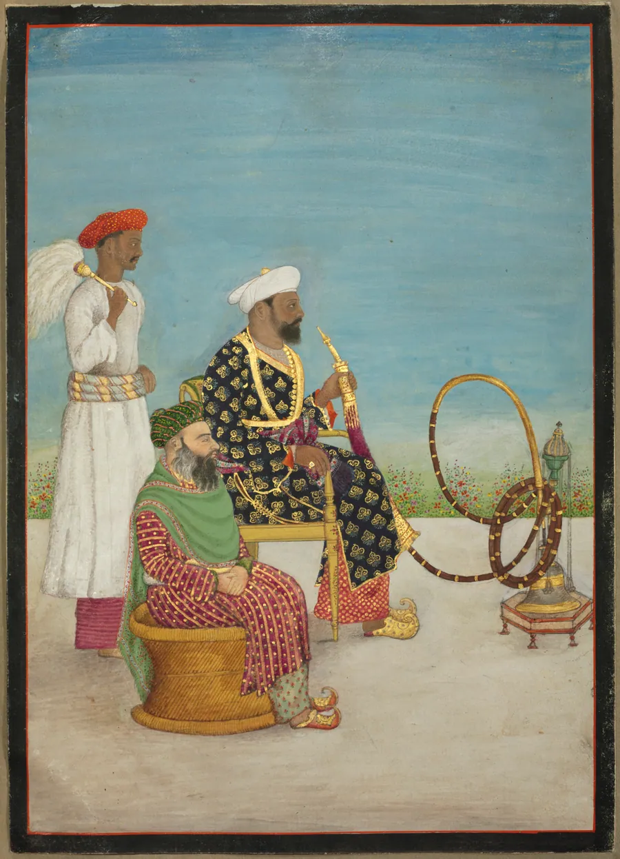 Portrait of Hafiz Abd al-Rahim Khan, from the Fraser Album