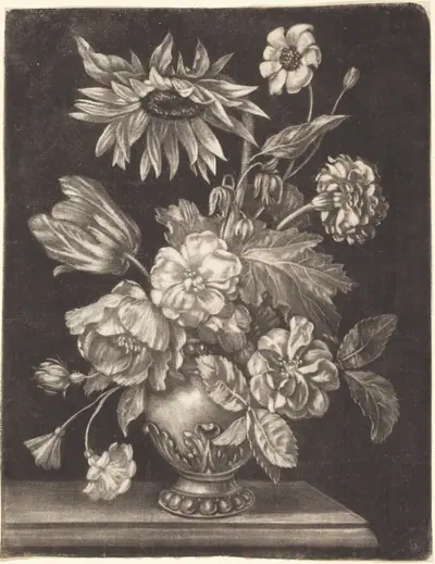 Floral Still Life with a Sunflower