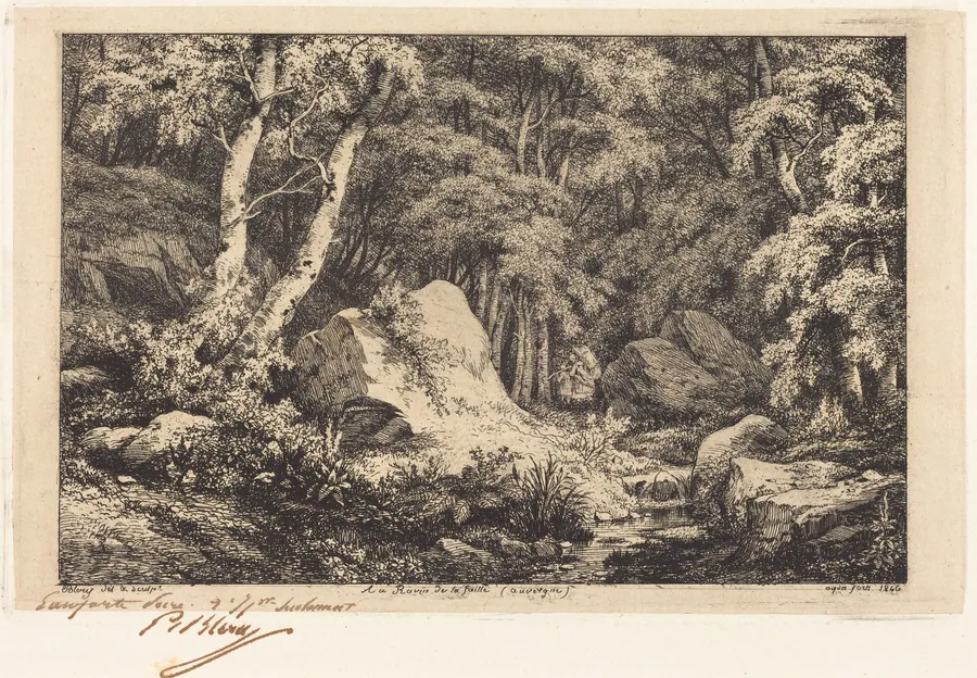 Au ravin de la faille, Auvergne (The Ravine at Auvergne) by Eugène Bléry