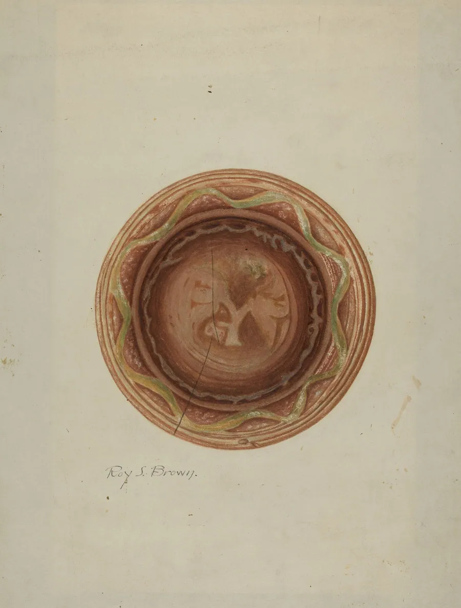 Plate by Roy S. Brown