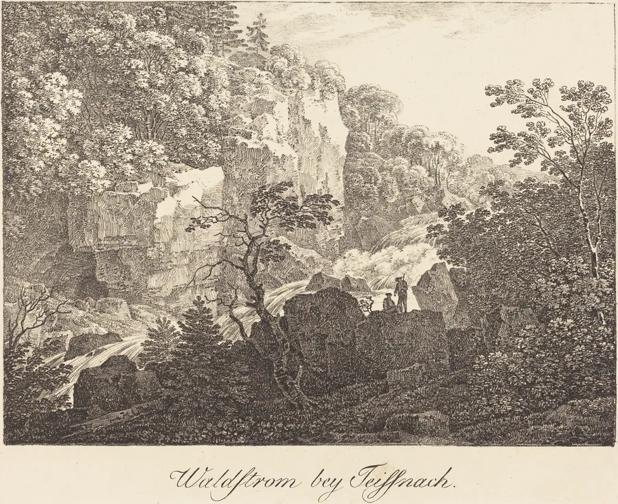 Waldstrom bey Teissnach by Max Joseph Wagenbauer