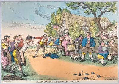 Rural Sports or Game at Quoits