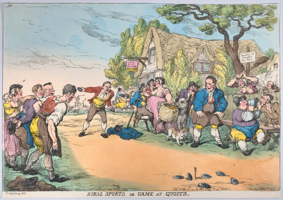 Rural Sports or Game at Quoits by Thomas Tegg