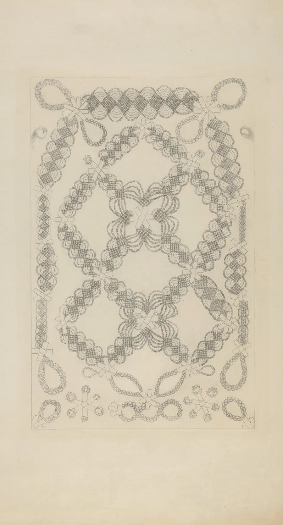 Shaker Hair Wreath by Helen Bronson