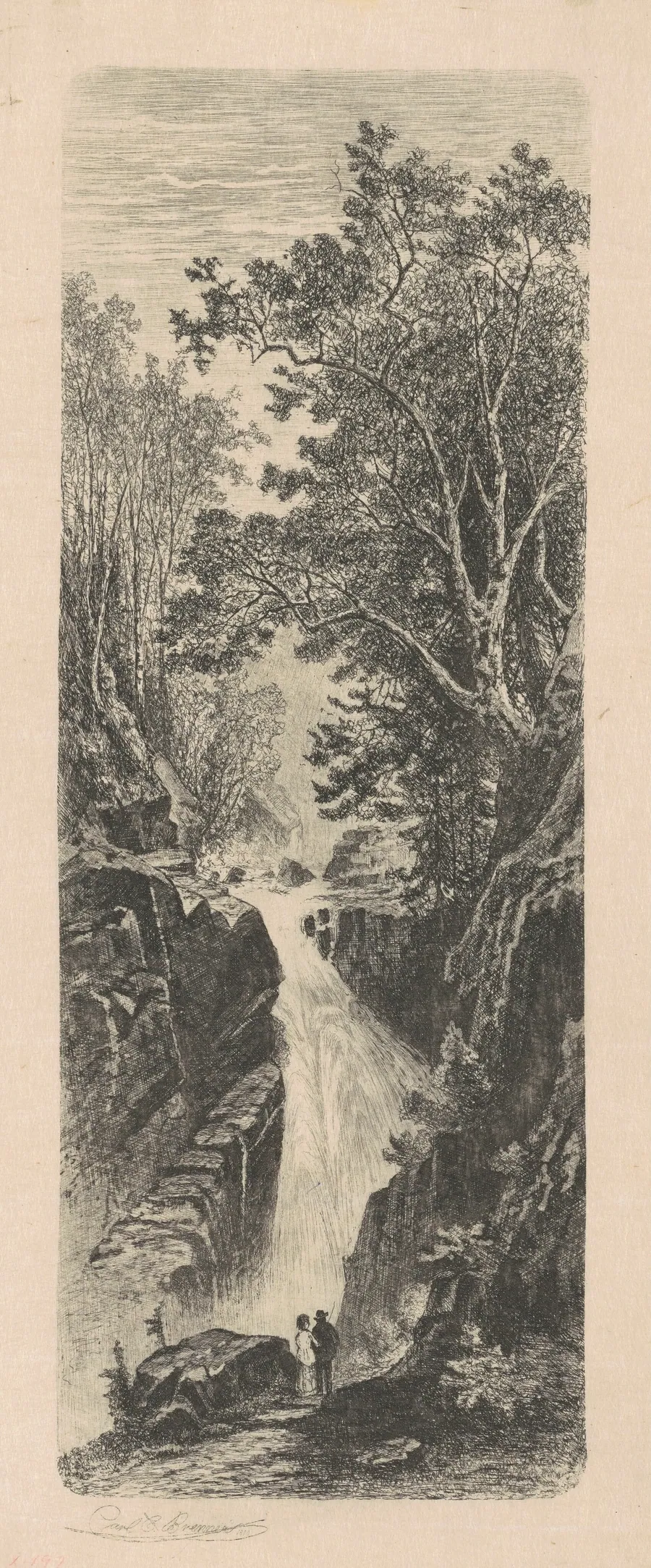 Waterfall, Cumberland Mountains by Carl C. Brenner