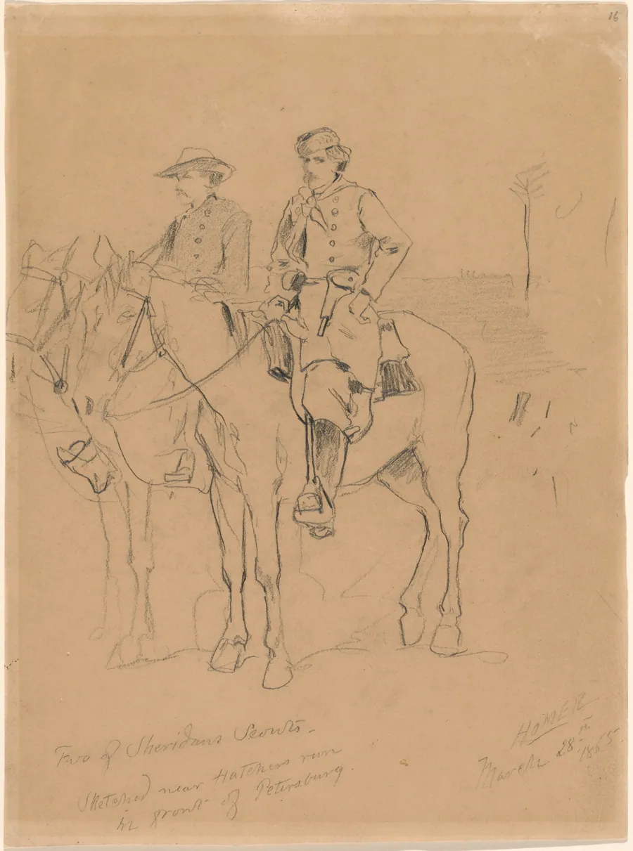 Two Scouts by Winslow Homer