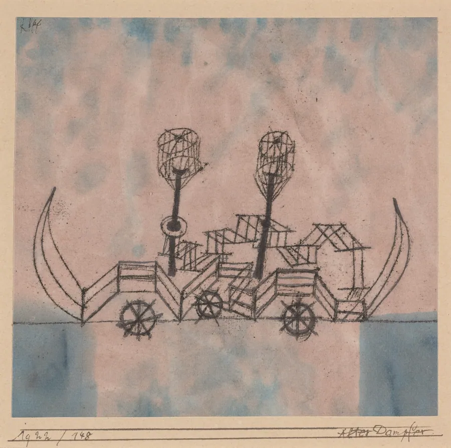 Alter Dampfer (Old Steamboat) by Paul Klee