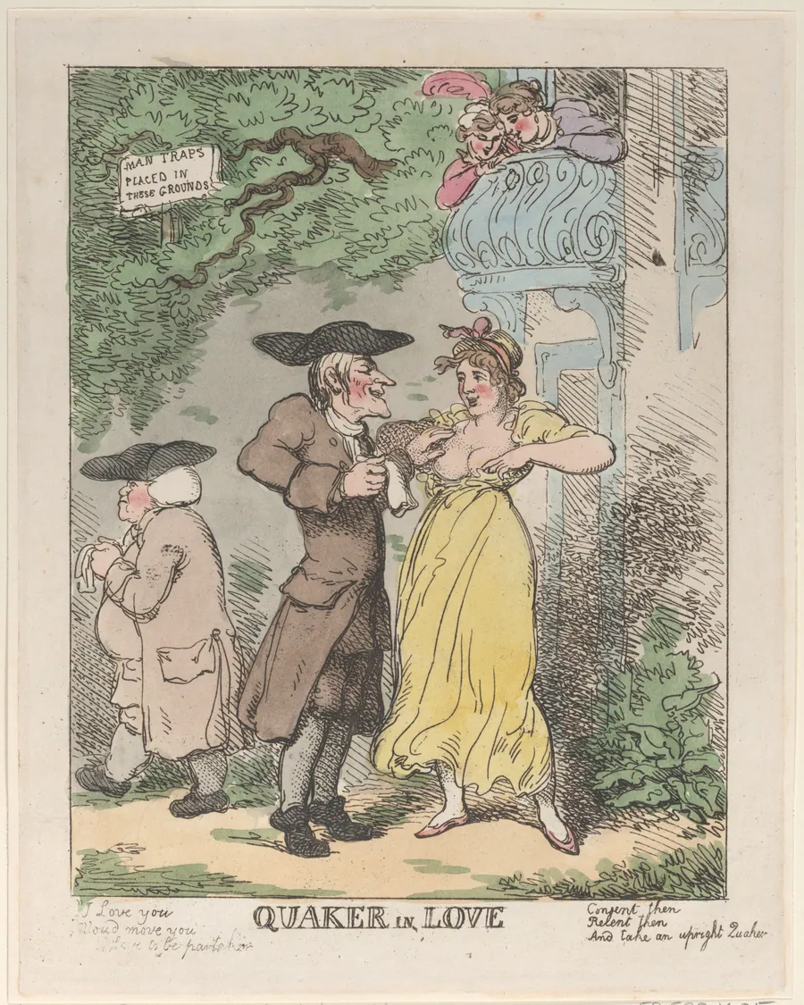Quaker in Love by Thomas Rowlandson