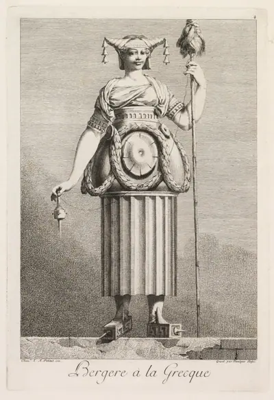 Shepherdess in the Greek Style, Plate 4