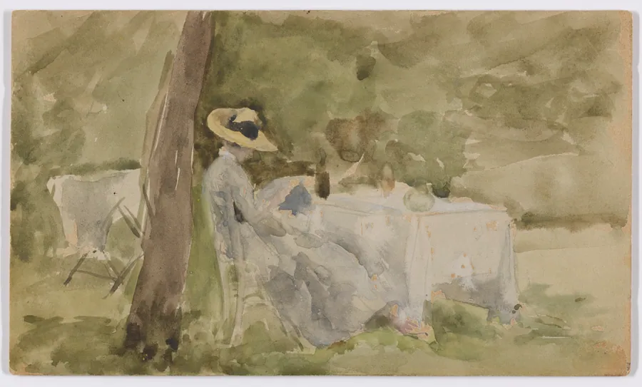 Breakfast in the Garden by James McNeill Whistler (1834-1903)