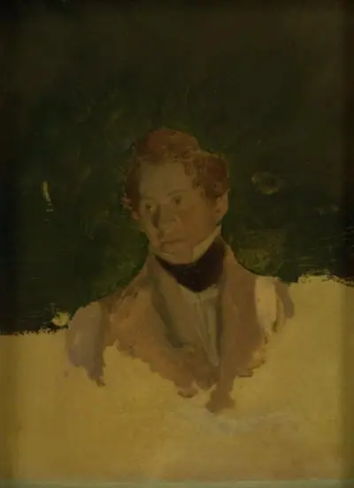 Maleren Marcus Johann Haeselich. Studiehoved