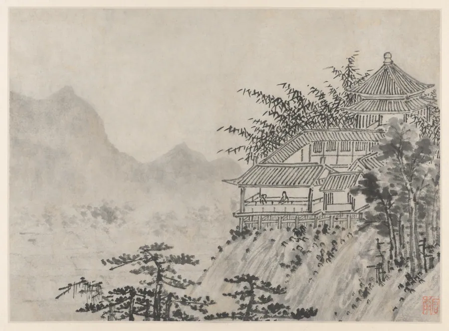 The Thousand Acres of Clouds, from Twelve Views of Tiger Hill, Suzhou by Shen Zhou