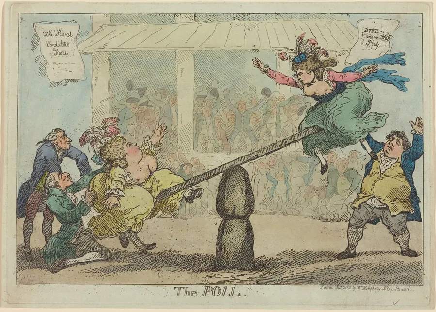 The Poll by Thomas Rowlandson