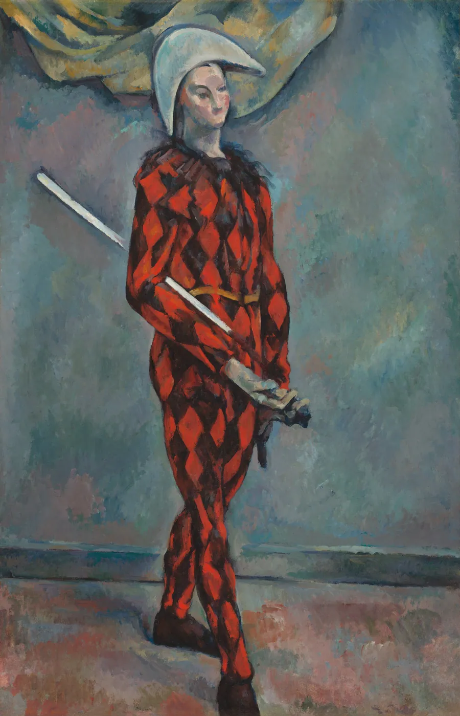 Harlequin by Paul Cezanne
