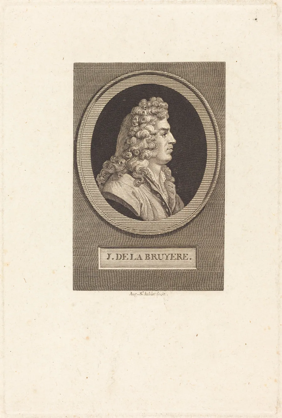 Jean de La Bruyere by Augustin de Saint-Aubin