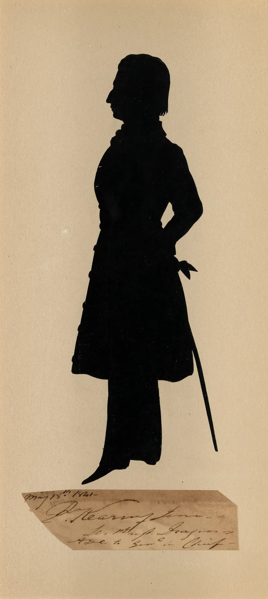 Silhouette of Lieutenant Philip Kearney, Jr. by Auguste Edouart