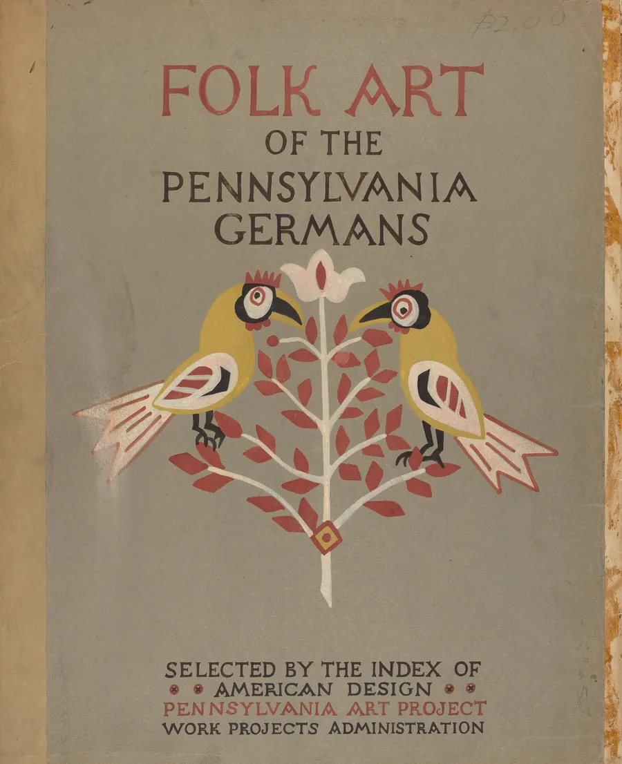 Study for Portfolio Cover: "Folk Art of Rural Pennsylvania" by American 20th Century