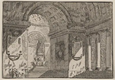 Porch before a Circular Temple