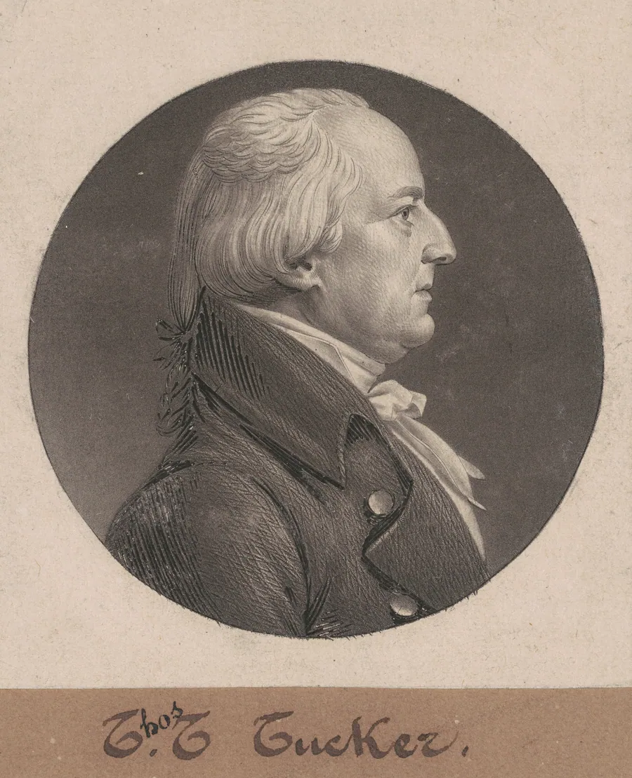 Thomas Tudor Tucker by Charles B. J. Févret de Saint-Mémin