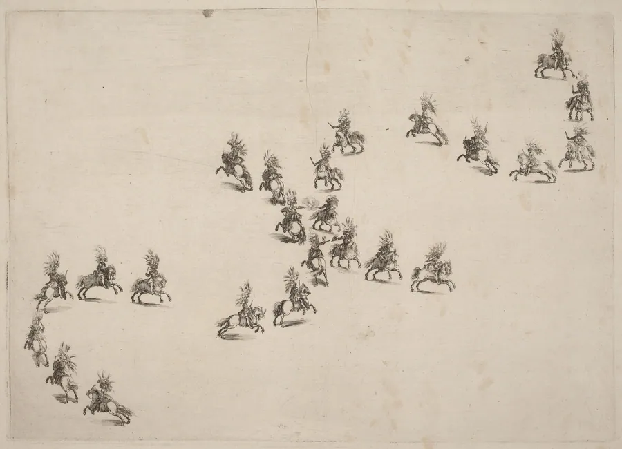 Twenty-Four Cavaliers in Double S Formation by Stefano Della Bella
