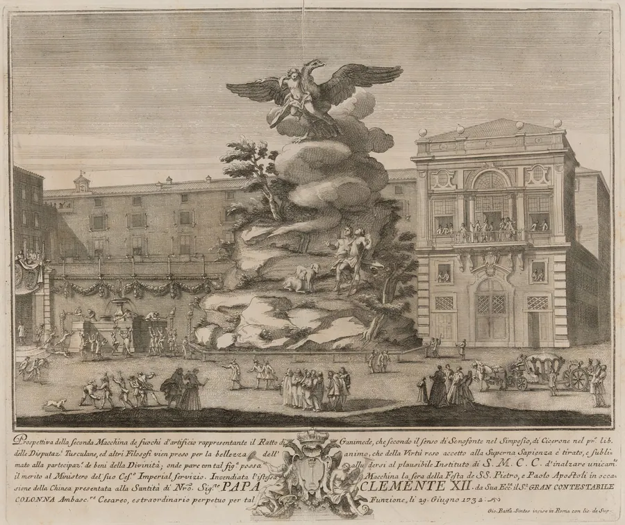 The Seconda Macchina for the Chinea of 1732: The Rape of Ganymede by Giovanni Battista Sintes