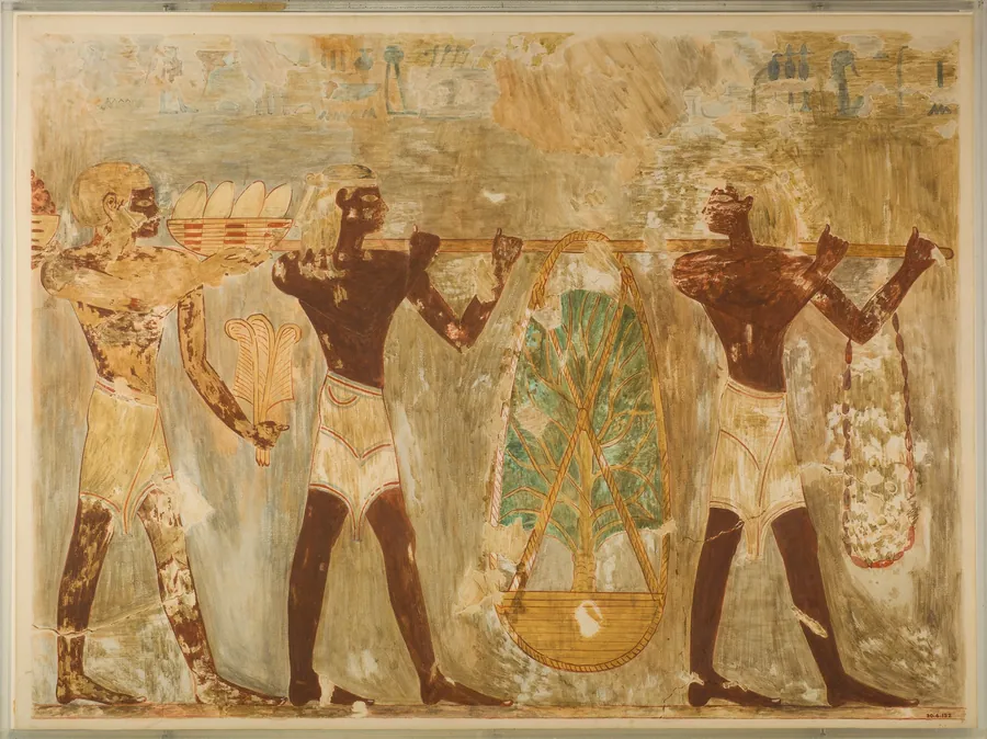 Men from Punt Carrying Gifts, Tomb of Rekhmire by Nina de Garis Davies