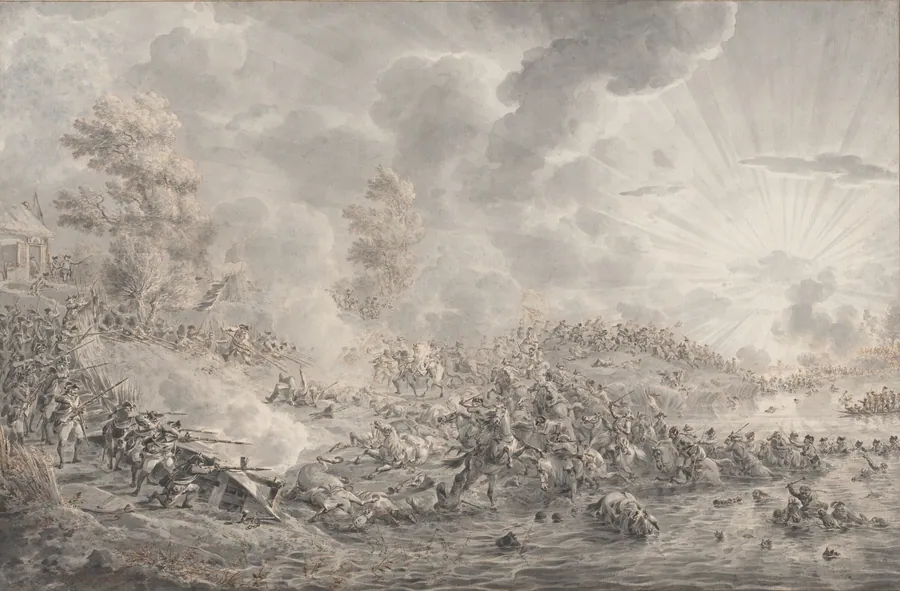 Battle by a River by Dirk Langendijk
