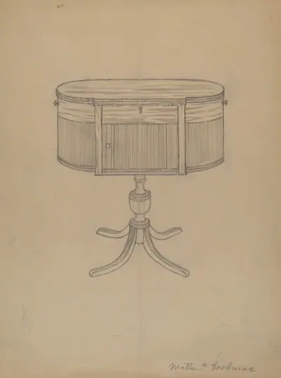 Duncan Phyfe Sewing Cabinet