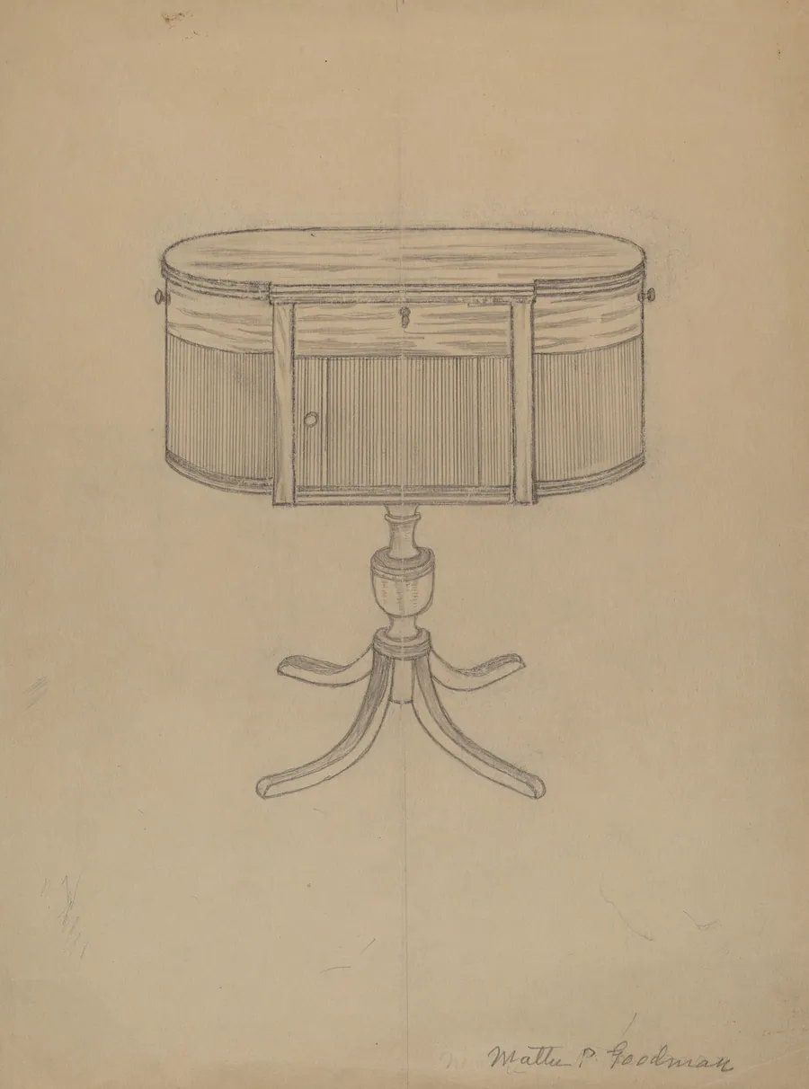 Duncan Phyfe Sewing Cabinet by Mattie P. Goodman