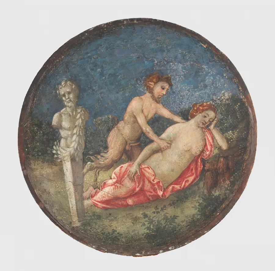 Jupiter and Antiope by Pinturicchio