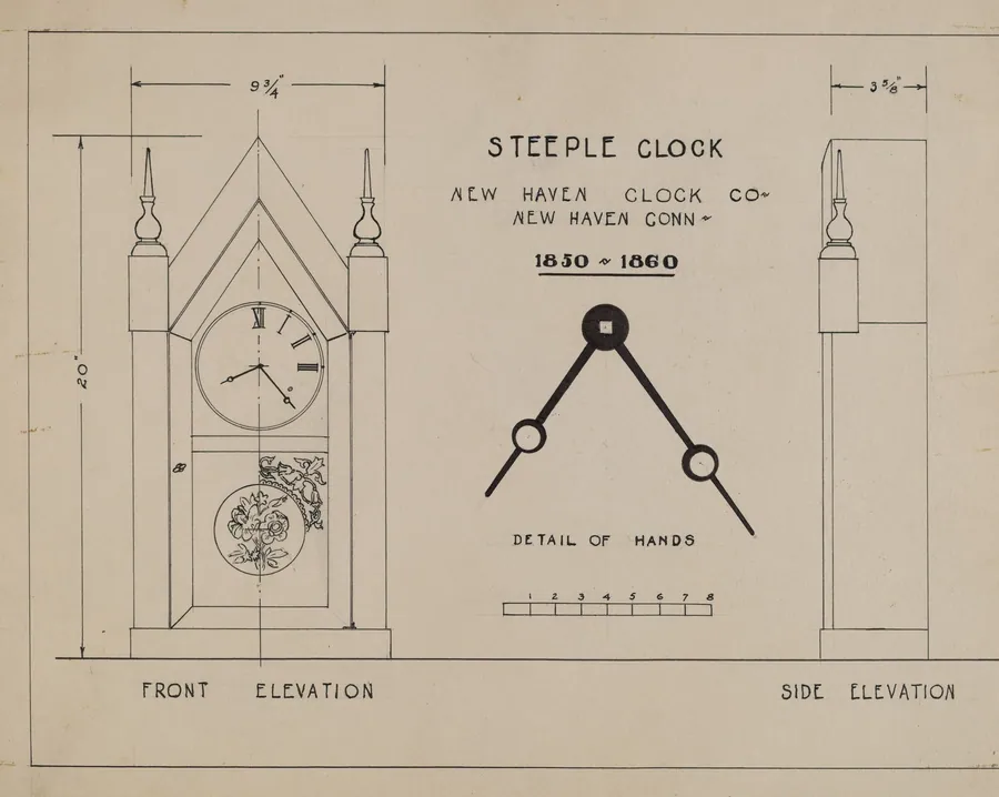 Steeple Clock by American 20th Century