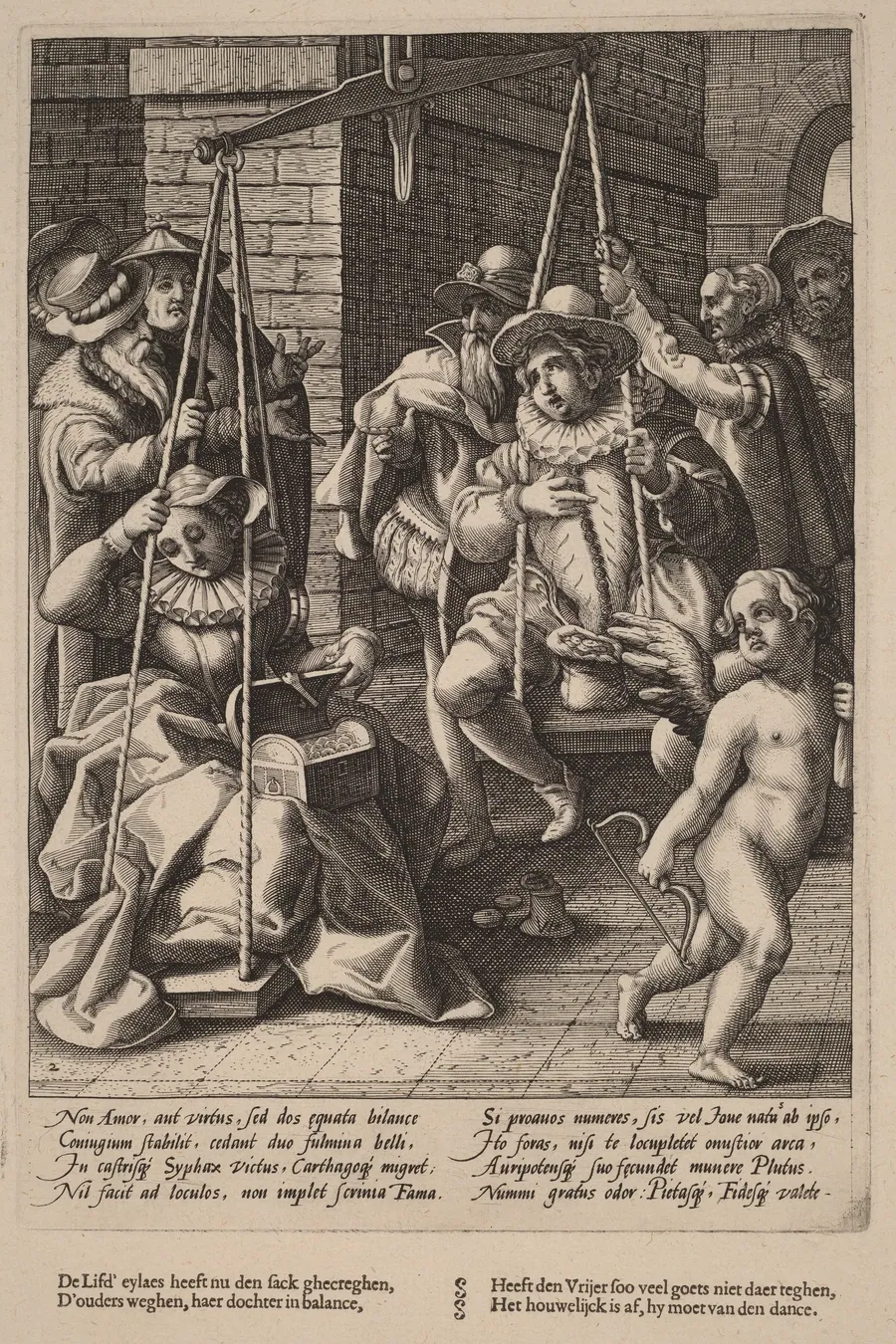 The Scales of Marriage by Hendrick Goltzius
