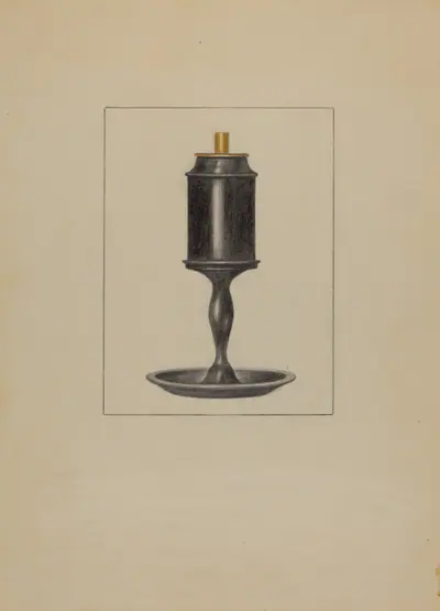 Pewter Lamp