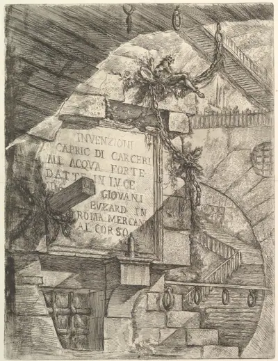 Title Page, from "Carceri d'invenzione" (Imaginary Prisons)