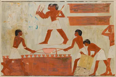 Casting Metal, Tomb of Rekhmire