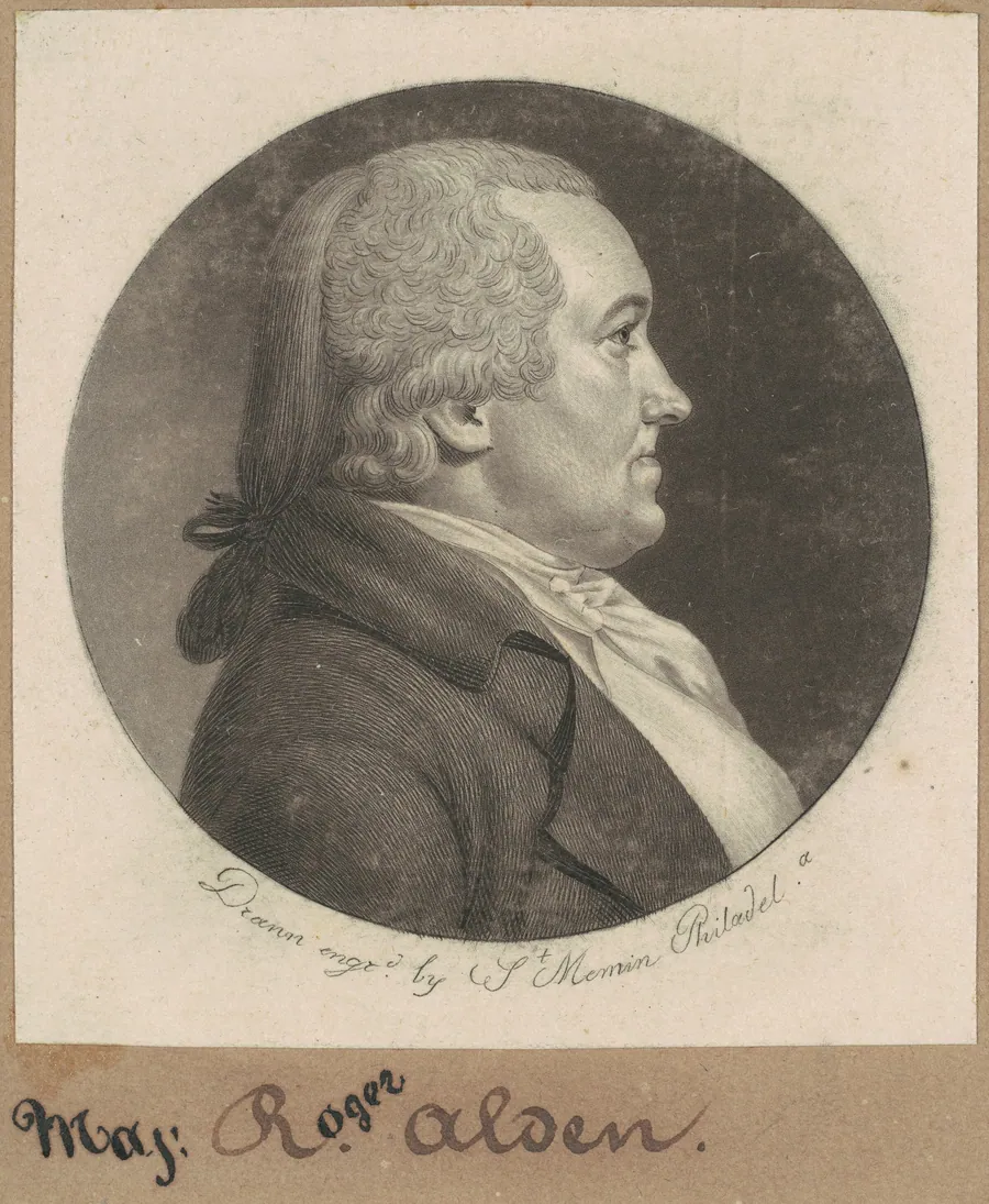 Roger Alden by Charles B. J. Févret de Saint-Mémin