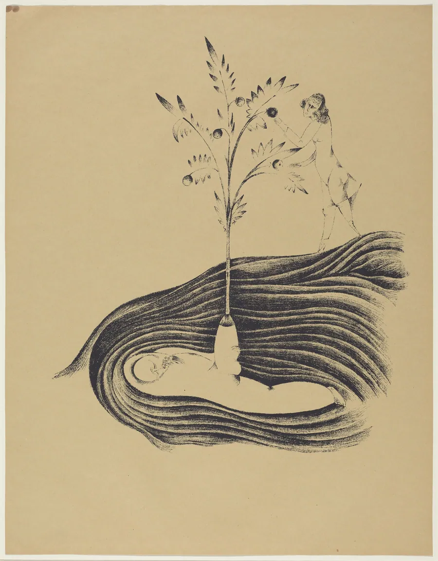 Freundlicher Träum (Friendly Dreams) by Heinrich Hoerle