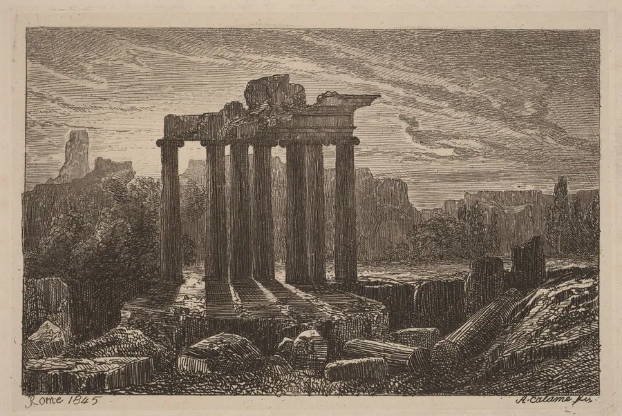 Roman Ruins by Alexandre Calame