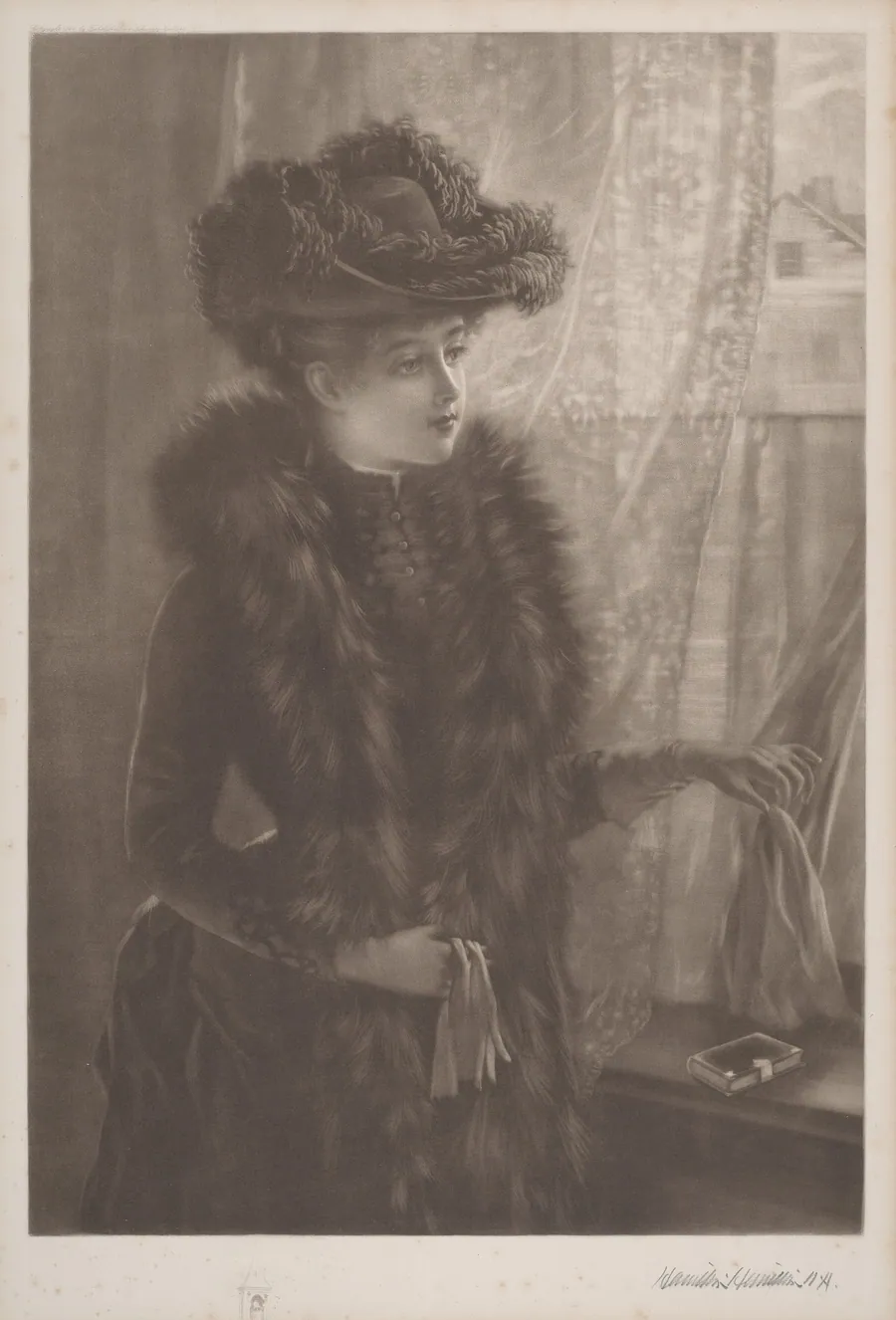 Untitled (Lady in Furs) by Hamilton Hamilton