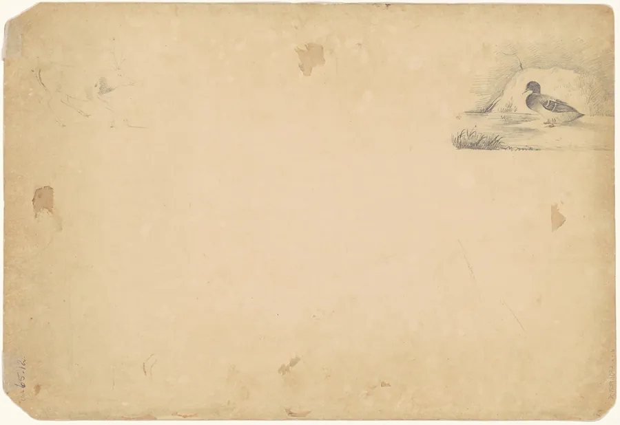 A Duck and a Stag [verso] by Paul Lacroix