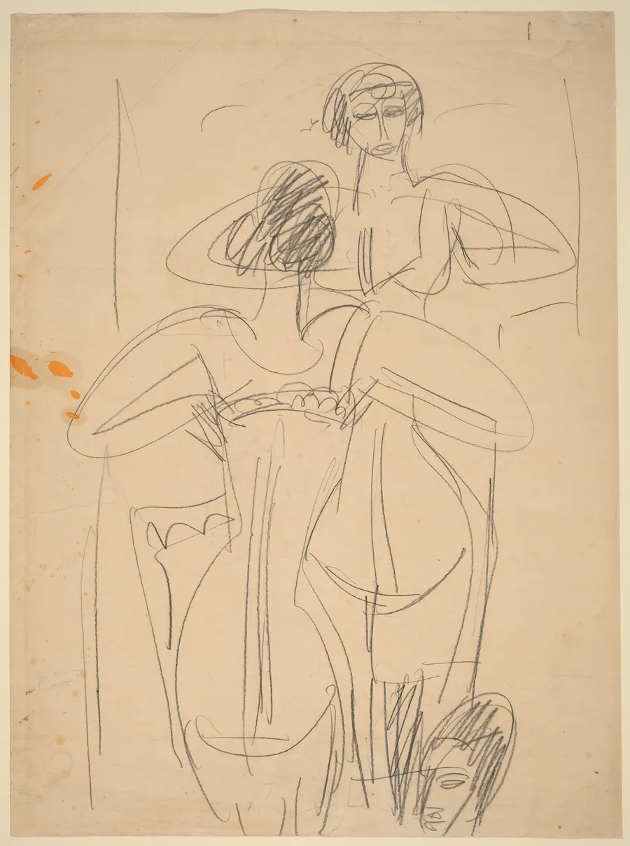 Girl Before a Mirror by Ernst Ludwig Kirchner