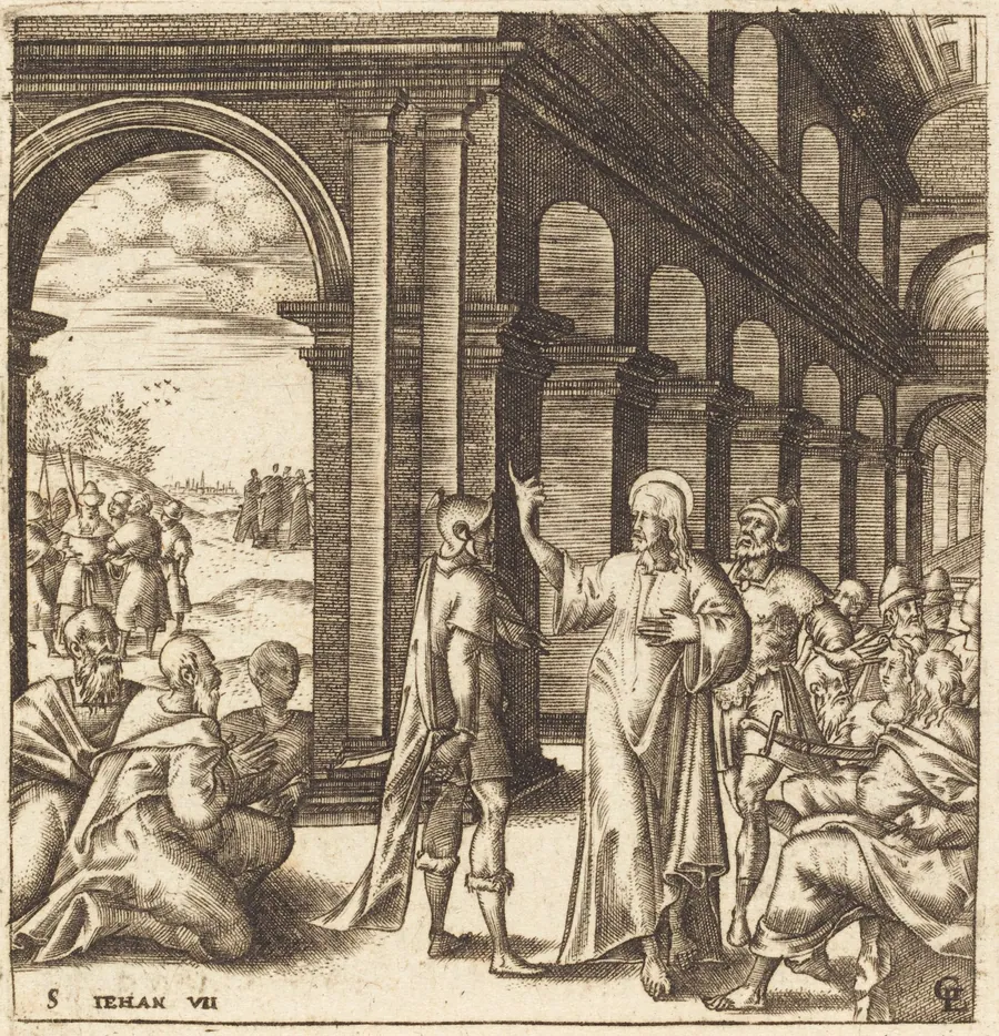 Christ at the Feast of Tabernacles by Léonard Gaultier