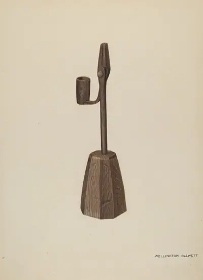 Rush Holder with Candle Socket
