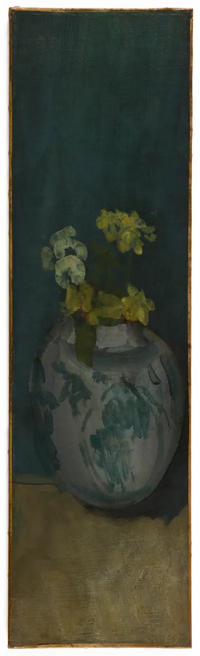 The Blue Girl (fragment): Yellow and Blue
