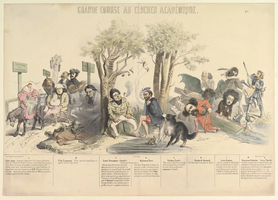 Grand Course au Clocher Académique, No. 5 by J. J. Grandville