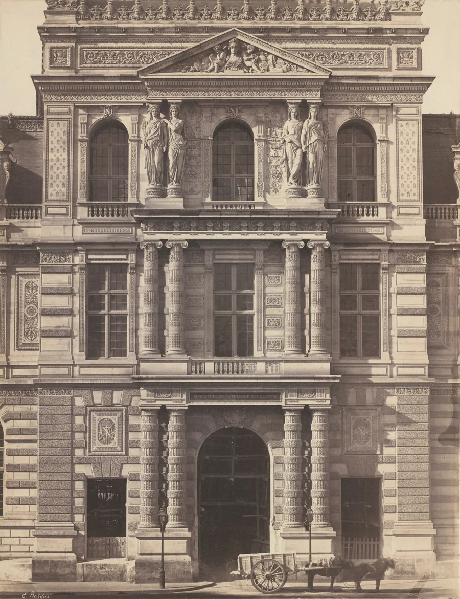 Bibliothèque Imperiale du Louvre by Édouard-Denis Baldus